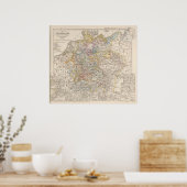 Duitsland destijds de dertig jaar oude oorlog poster (Keuken)