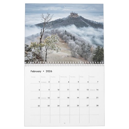 Duitsland Deutschland Europees land Kalender (Feb 2026)