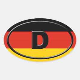 Duitsland - Deutschland - Europees Ovale Sticker