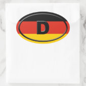 Duitsland - Deutschland - Europees Ovale Sticker (Tas)