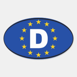 Duitsland - Deutschland - Europees Ovale Sticker