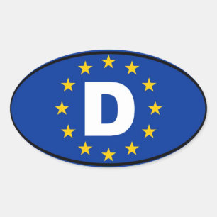 Duitsland - Deutschland - Europees Ovale Sticker