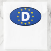 Duitsland - Deutschland - Europees Ovale Sticker (Tas)