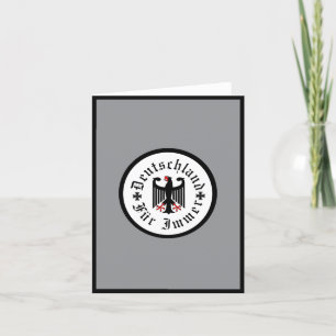 Duitsland/Deutschland Forever/zwarte adelaar/ijzer Bedankkaart