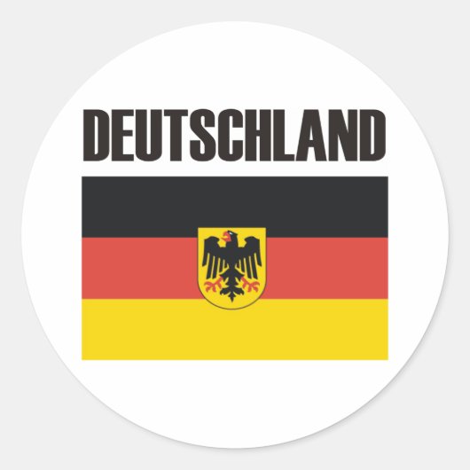 Duitsland Deutschland Producten & Design! Ronde Sticker (Voorkant)