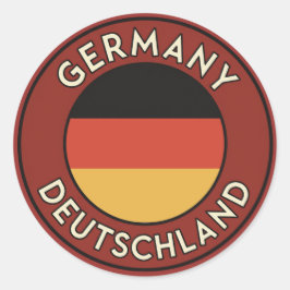 Duitsland, deutschland ronde sticker