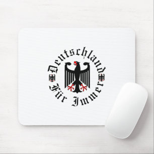 Duitsland/Deutschland Voor altijd/federale zwarte Muismat