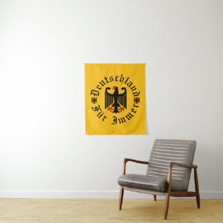 Duitsland/Deutschland Voor altijd/ nationale zwart Wandkleed