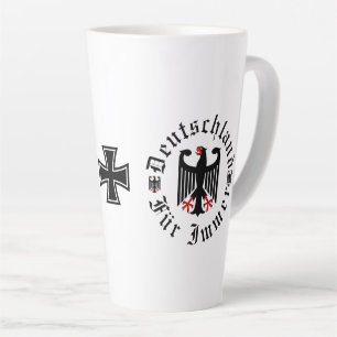 Duitsland/Deutschland Voor altijd/zwart adelaar/ij Latte Mok