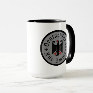 Duitsland/Deutschland Voor altijd/zwart adelaar/ij Mok