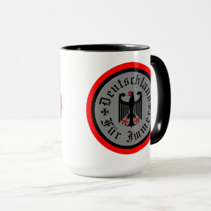 Duitsland/Deutschland Voor altijd/ zwarte adelaar/ Mok
