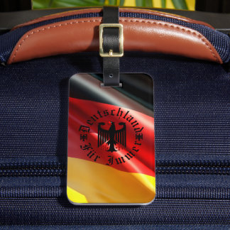 Duitsland/Deutschland Voor altijd/zwarte adelaar/v Bagagelabel