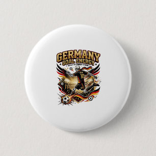 Duitsland Doel Energie Skelet Aanvaller Naties Vet Ronde Button 5,7 Cm