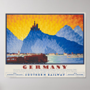 Duitsland door Southern Railway Vintage Poster 193
