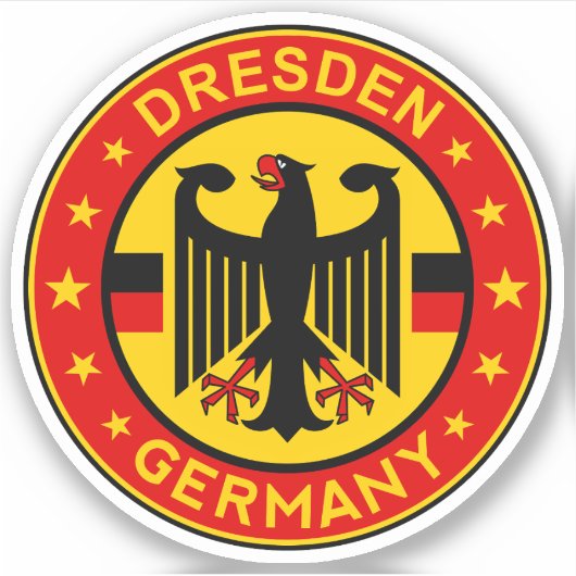 Duitsland, Dresden Sticker (Voorkant)