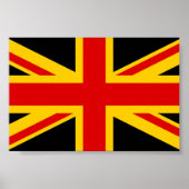 Duitsland Duits Verenigd Koninkrijk Britse vlag Poster (Voorkant)