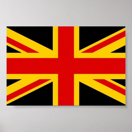 Duitsland Duits Verenigd Koninkrijk Britse vlag Poster (Voorkant)