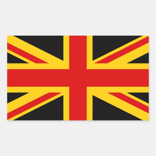 Duitsland Duits Verenigd Koninkrijk Britse vlag Rechthoekige Sticker (Voorkant)