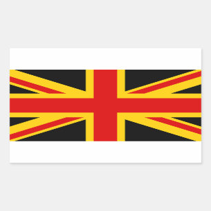 Duitsland Duits Verenigd Koninkrijk Britse vlag Rechthoekige Sticker