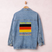 Duitsland Duits Vlag Geel Personalisatie Denim Jacket (Hangar)