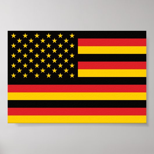 Duitsland Duits VS Amerikaanse Verenigde Staten Am Poster (Voorkant)