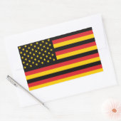 Duitsland Duits VS Amerikaanse Verenigde Staten Am Rechthoekige Sticker (Envelop)