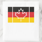 Duitsland Duitse Canadese vlag Rechthoekige Sticker (Tas)