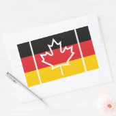 Duitsland Duitse Canadese vlag Rechthoekige Sticker (Envelop)