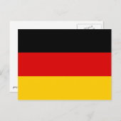 Duitsland - Duitse nationale vlag Briefkaart (Voorkant / Achterkant)