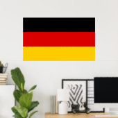 Duitsland - Duitse nationale vlag Poster (Thuiskantoor)
