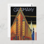 Duitsland. Duitse stadsgebouwen. Architectuur Briefkaart (Voorkant / Achterkant)