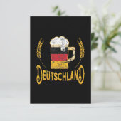 Duitsland Duitse Vlag Bierliefhebber Oktoberfest Kaart (Staand voorkant)