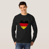 Duitsland : Duitse vlag Duitse trots T-shirt (Voorkant volledig)