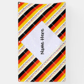 Duitsland Duitse Vlag Getegeld Persoonlijke Naam Spandoek (Verticaal)