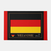 Duitsland & Duitse vlag huis matten / sport Welkom (Voorkant)