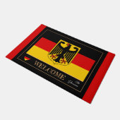 Duitsland & Duitse vlag huis matten / sport Welkom (Schuin)