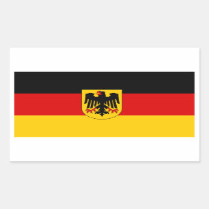 Duitsland/Duitse vlag Rechthoekige Sticker
