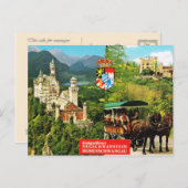  Duitsland,  duitsland, Neuschwanstein Briefkaart (Voorkant / Achterkant)