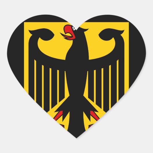 duitsland embleem hart sticker (Voorkant)