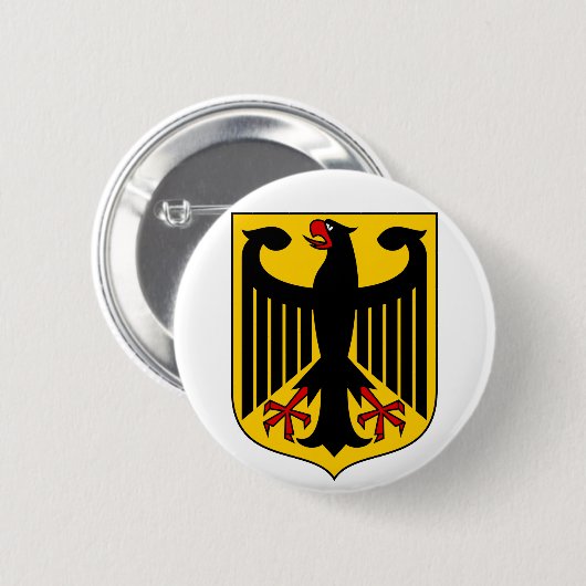 duitsland embleem ronde button 5,7 cm (Voorkant /achterkant)