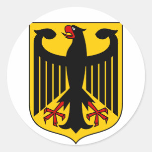 duitsland embleem ronde sticker