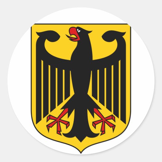 duitsland embleem ronde sticker (Voorkant)