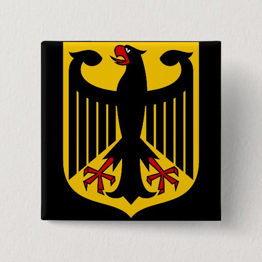 duitsland embleem vierkante button 5,1 cm (Voorkant)