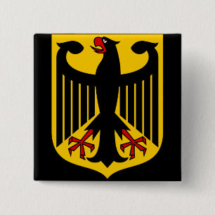 duitsland embleem vierkante button 5,1 cm