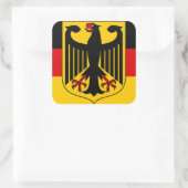 duitsland embleem vierkante sticker (Tas)