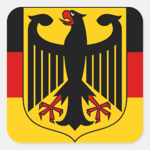 duitsland embleem vierkante sticker