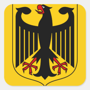 duitsland embleem vierkante sticker