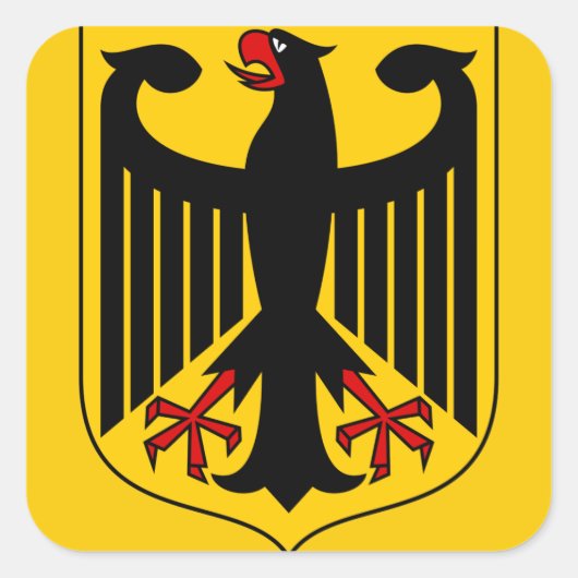 duitsland embleem vierkante sticker (Voorkant)