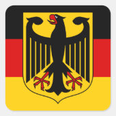 duitsland embleem vierkante sticker (Voorkant)