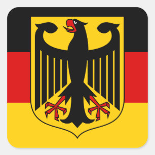 duitsland embleem vierkante sticker